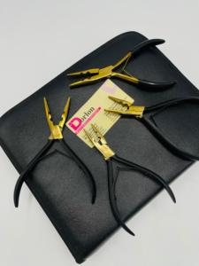 Dernière pince à cheveux en acier inoxydable 2 trous outils d'extension de cheveux multifonctionnels pour l'épilation Micro anneau boucle - Product Image 5