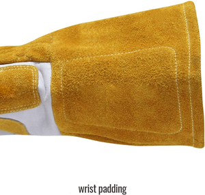 Gants de soudage Tig en peau de chèvre anti-coupure Gants longs résistants à la chaleur pour le soudage Tig - Product Image 5