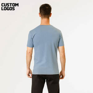 Camiseta Básica de Algodón 100% Transpirable, Cuello Redondo, Corte Holgado, Unisex, Personalizable al por Mayor - Product Image 3