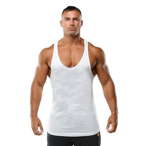 Custom Wholesale Polyester Gym Mens <b>Running</b> <b>Singlet</b> Fitness Sports Workout Tank Top Badge for Bodybuilding Stringer Vest - Product Image 3