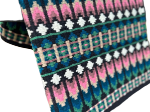 แผ่นรองอานม้าผ้าฝ้ายลายสีสันสดใสบุขนแกะสำหรับขี่ม้า - Product Image 3