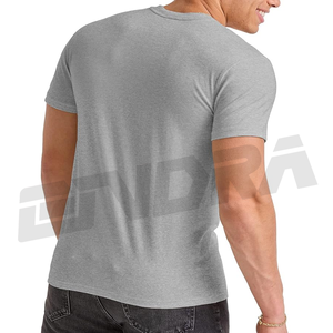 Chemise de sport unie à col rond pour garçons à manches courtes et col rond haut d'entraînement actif vêtements de fitness décontractés t-shirt de sport personnalisé disponible - Product Image 6