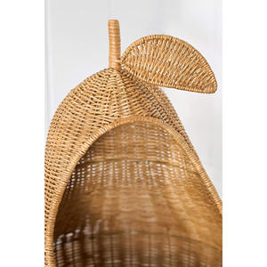 Panier en rotin écologique pour tout-petits Panier en osier tissé Apple OEM disponible Poubelle de rangement de jouets en osier pour pépinière - Product Image 4