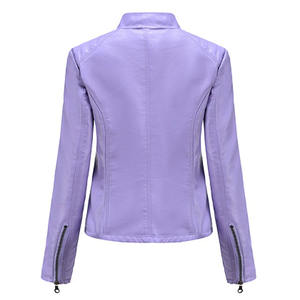 Veste en cuir à col montant d'hiver pour femmes de vente chaude Design personnalisable avec tissu en toile fini Clients les plus demandés - Product Image 2