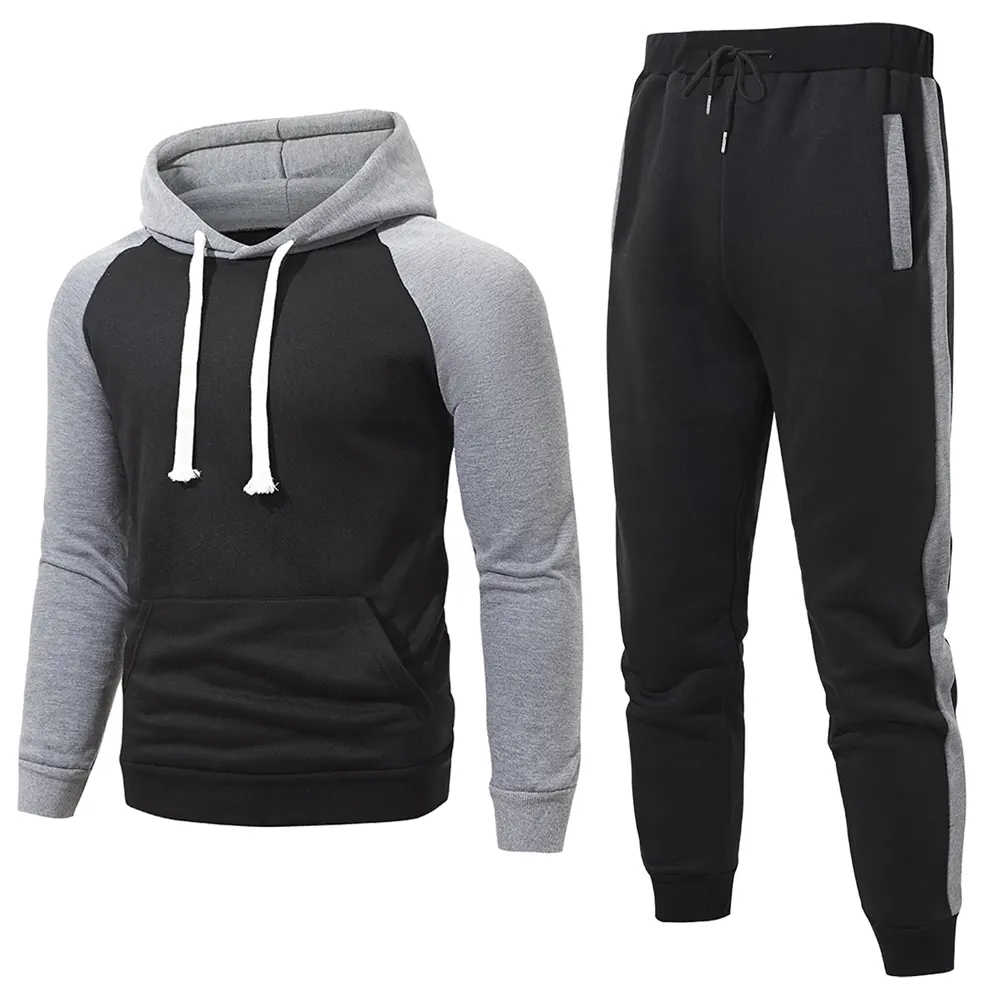 Spor yumuşak iyi yapılmış sıcak eğitim spor parça tasarımcı erkekler spor ter Tech Joggers erkekler için Set yüksek qualitymen Suits