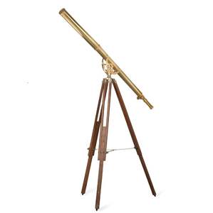 Telescopio Retro de Metal y Madera Diseñado para Amantes de la Astronomía, Entusiastas de la Historia y Coleccionistas de Decoración Vintage - Product Image 3