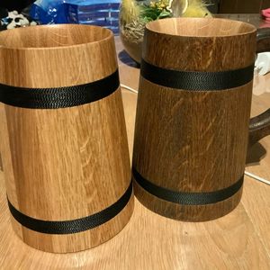 "แก้วเบียร์ไม้ขนาดกำหนดเองของงานฝีมือไวกิ้ง: การออกแบบห้องครัวและเครื่องใช้บนโต๊ะอาหารที่ไม่เหมือนใครสำหรับความเพลิดเพลินของเบียร์คลาสสิก" โดยงานฝีมือ HF - Product Image 6