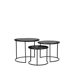 Mesa Auxiliar de Almacenamiento de mesa de Metal de lujo de fábrica Mesa anidada de Metal moderna para muebles de sala de estar - Product Image 3