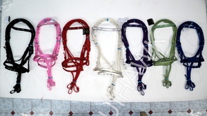 BRIDA DE CABALLO DE POLIPROPILENO MÁS VENTA CON BANDA ACOLCHADA DE NUBUCK Y BROWBANDS CINTA DE CABALLO HARDWARE DE ACERO INOXIDABLE - Product Image 2