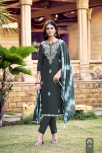 Nueva Tendencia Maruti Fashion, Vestido de Rayón con Estampado Digital y Bordado, Elegante, para Mujer, Estilo Indio-Pakistaní, para Bodas y Fiestas, Prendas Confeccionadas para la Temporada - Product Image 4