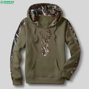 Sudaderas con capucha personalizadas de talla grande para hombre, sudadera transpirable de algodón pesado, diseño polar de invierno de Algodón 100% con logotipo de texto - Product Image 2