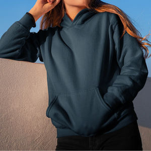 Buena calidad, gran oferta, jersey en blanco de gran tamaño, Sudadera con capucha para mujer, sudadera de manga larga de lana gruesa de talla grande para Otoño e Invierno - Product Image 6