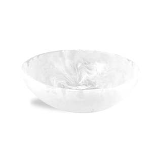 Bol de service en résine plaquée couleur blanche de qualité supérieure pour servir des fruits d'une seule pièce avec forme et taille personnalisées à un coût très bas - Product Image 1