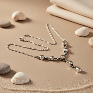 "925 Silver <b>Crystal</b> Necklace for Women's Daily Wear" - Product Image 1