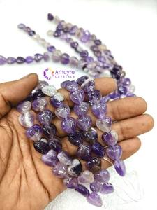 Cuentas de ágata opalita en forma de corazón de 12mm al por mayor, cuentas de piedras semipreciosas naturales, artesanías de estilo Feng Shui de cristales Amayra - Product Image 2