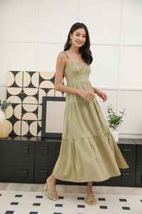 100% แม็กซี่เดรสคอวีเว้าหลังสำหรับผู้หญิงชุดเดรสลำลองแขนกุดทรงหลวมคอวีสำหรับฤดูร้อน - Product Image 2