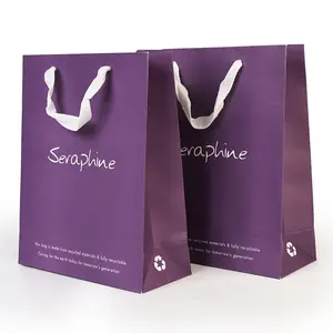 Wholesale Luxury Shoes Clothes Packaging Paper Bags Printed Custom Logo Clothing Shopping Gift Jewelry Wine Paper Bag