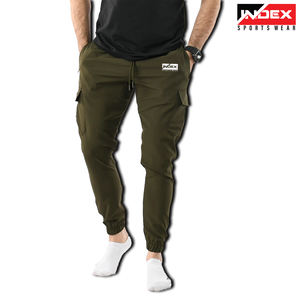 Pantalones informales ligeros de ajuste regular cargo personalizados OEM para hombre con múltiples bolsillos logotipo personalizado transpirable 100% algodón - Product Image 2