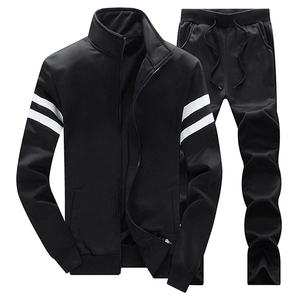 Tracksuit Men Tracksuit Gym Wear Pullover Hoodies With Zipper Pocket Style Men in Wholesale Gym Fitted Tracksuit With Low Price - Product Image 1