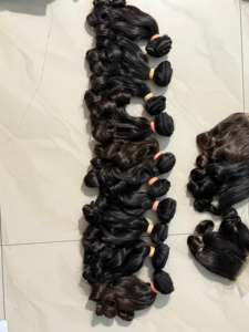 Vente en gros d'extensions de cheveux humains bouclés birmans bruts non transformés en vrac véritable fournisseur de couleur naturelle approvisionnement direct - Product Image 6