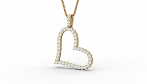 จี้เพชรรูปหัวใจเปิด ดีไซน์ทันสมัย ขายดี ประดับเพชรแท้ สง่างาม เรียบหรู โรแมนติก เครื่องประดับชั้นดีสำหรับผู้หญิง - Product Image 4