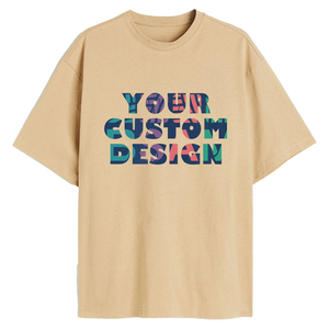 Camiseta en blanco de gran tamaño 220G 100% algodón para hombre, Color personalizado, transpirable, ecológico, ropa informal de verano de talla grande al por mayor - Product Image 1