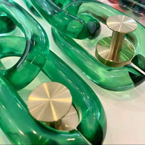 Customized Modern Acrylic Chain Wall Accents with Ornamental Resin Hanging for Home Decor, Diwali Festival Ready - Product Image 1