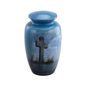 Urnes de crémation en forme de souvenir de couleur bleue, de haute qualité, pour bébé, cercueil personnalisé, pour les cendres - Product Image 3