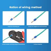 Kit de 1200 Fundas de Cable Ajustables de 22-8 AWG, 6-4, de Aleación de Aluminio con Barnizado Brillante, para Automoción, Eléctrico e Hidráulico, Modelo 450V