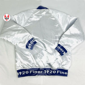 Zeta Phi Beta เสื้อแจ็กเก็ตเบสบอลสำหรับสตรีเสื้อทีมตัวแทนทีมสโมสรเครื่องแต่งกายเครื่องแต่งกายแบบกรีกของขวัญสีน้ำเงินขาวทึบออกแบบได้ตามต้องการ - Product Image 3