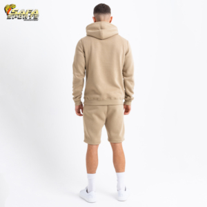 Chándal en blanco con etiqueta 2024 para hombre, chándal liso, chándal personalizado con logotipo, conjunto corto de dos piezas de verano para hombre - Product Image 2