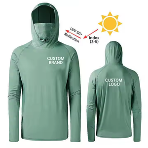 High Quality Custom Hoodie for Adults <b>Men's</b> Quick-Dry <b>Long</b> <b>Sleeve</b> Polyester <b>Shirt</b> Sun Protection Style Similar Fishing Jersey - Product Image 1