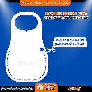 Nidy Oil-Proof Nonwoven Disposable <b>Aprons</b> Self Bibs Smocks for Cooking Cleaning Patient Care Hotel Use-Beauty Personal Care - Product Image 4