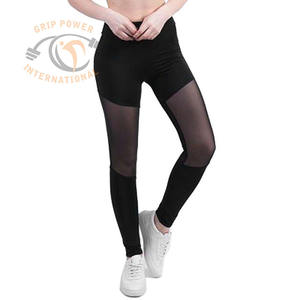 Women's Grey Charcoal Nylon Polyester <b>Swimming</b> <b>Leggings</b> with Drawstring Closure and Printed Pattern - Product Image 4