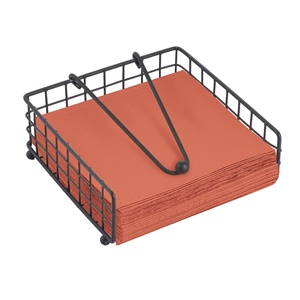 Portatovaglioli da tavola in bambù e nero Elie - Product Image 2