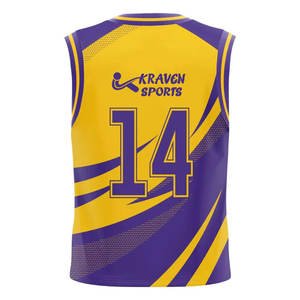 Maillot de basket-ball professionnel à col en V, respirant, vêtements de sport, maillot de basket-ball - Product Image 2