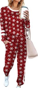 Survêtement pour femme 2 pièces tenues pour femmes sweats ras du cou pull - Product Image 6