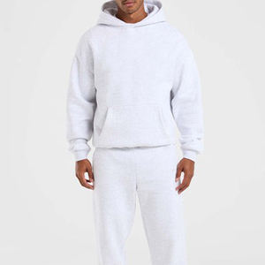 Sudadera con capucha de hombre vintage de lana de algodón pesado desgastado cuadrado lavado de gran tamaño con logotipo personalizado Sudadera con capucha de gran tamaño estilo Streetwear - Product Image 1