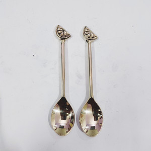 ล่าสุดจับทองเหลืองช้อนกาแฟด้านบนขาย Flatware การออกแบบใหม่สแตนเลสช้อนกาแฟที่มีคุณภาพที่ดีที่สุดในราคาที่ต่ำ - Product Image 5