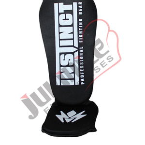 Espinillera de estilo tailandés para gimnasio artes marciales Muay Thai Sparring MMA Kickboxing y boxeo PROTECCIÓN DE BOXEO DE Color blanco y negro - Product Image 5