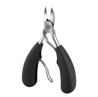 Coupe-ongles incurvé en acier inoxydable à joint lapé, ouverture large pour une coupe d'ongles professionnelle de précision, coupe propre et précise