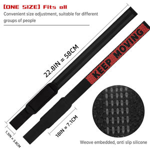 Powerlifting Entrenamiento de fuerza Deadlifting Gimnasio Levantamiento de pesas Correa de muñeca para levantamiento de pesas Correa de muñeca - Product Image 2