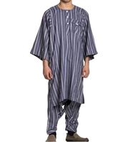 Ensemble sudanais en coton Allalah, Thobe classique saoudien pour hommes, vêtements musulmans islamiques, vente en gros à bas prix HABITU ENTERPRISES