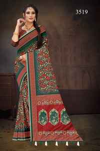 pure dola silk digital print best quality fabric exclusive design 6.30 <b>meter</b> - Product Image 5