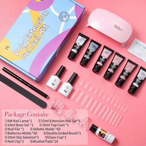 Kit professionnel Born Pretty UV pour polygel, gel d'extension acrylique 8ml pour manucures à domicile de qualité salon - Product Image 2