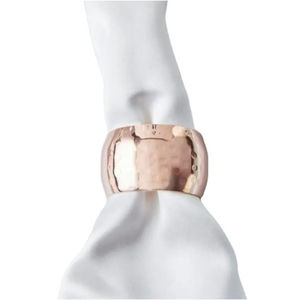 Rond de serviette en or forme carrée noël et tout décor de fête anneau de serviette maison décoration de table porte-anneau en tissu - Product Image 3