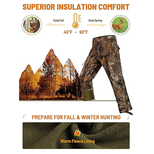 Pantalon cargo camouflage d'extérieur pour la chasse pantalon imperméable et respirant pour toutes les saisons - Product Image 3