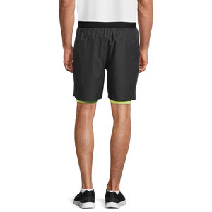 Men's 2-in-1 Quick Dry Bermuda Shorts Comfortable Double <b>Layered</b> Phone Pocket Eco-Friendly Sport Jogger for Gym Running Solid - Product Image 3