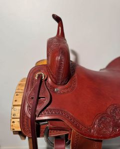 Sillín de doma profesional Premium Argentina cuero asiento profundo estribo sólido artesanía duradera para jinetes HOOF N TACK - Product Image 3