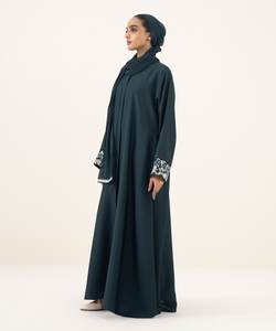 Vêtements islamiques modestes avec logo personnalisé, vente en gros d'abayas, robes jubba, longueur au sol, manches longues, femmes, haute qualité, vente chaude - Product Image 4
